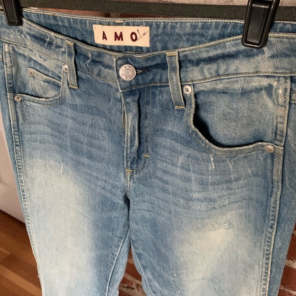 AMO Jane sweet cheeks jeans 27 kick flare crop - Picture 5 of 8